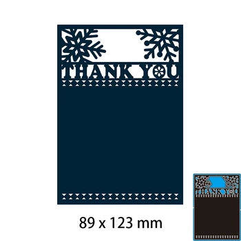 Metal Kesme Ölür TEŞEKKÜR kartları için yeni dekorasyon kartı DIY Scrapbooking stencil Kağıt Zanaat Albümü şablon Ölür 89 * 123mm