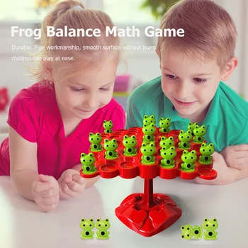Montessori Kurbağa Denge Matematik Oyunu Eğlenceli Eğitici Plastik Matematik Oyunu Oyuncaklar Ebeveyn-çocuk İnteraktif Serin Matematik Oyunu İki oyuncu Kitleri