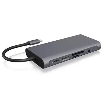 Multiport USB Splitter Çoklu Bağlantı Noktaları USB Adaptörü Multiport Dönüştürücü Çıkış USB C Portu Oruç şarj portu Uyumlu