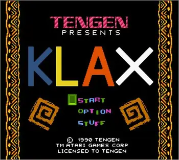 NES / FC Konsolu için Klax Oyun Kartuşu