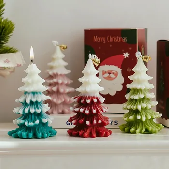 Noel Ağacı Mumlar Kokulu Yılbaşı Hediyeleri Dıy Dekore Noel Mumlar Mumlar Ev Dekorasyon Mum Dekor Doğum Günü
