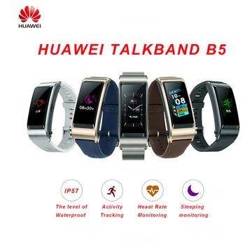 Orijinal Huawei Band B5 Akıllı Bileklik Renkli Ekran Sağlık Su Geçirmez Bluetooth Dokunmatik Ekran Tam Dokunmatik Bilimsel Uyku