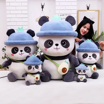 Panda Bebek Kaplan Bebek peluş oyuncaklar Doldurulmuş Hayvanlar Hayvan Geçişi Dikiş Yastık Sevimli Yastıklar Çocuk Kız doğum günü hediyesi