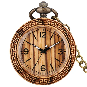 Premium Abanoz Antika cep saati erkek 30cm Zincir Alaşım Kolye Saat Vintage Bayanlar Kuvars cep saati es Montre De Poche