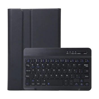 PU Kılıf + samsung klavye Tab A7 Lite 8.7 İnç T220/T225 Tablet Flip Case Tablet Standı İle Kablosuz Klavye