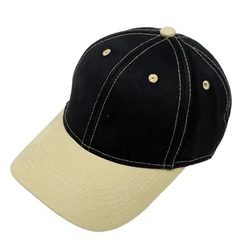 Retro patchwork boş erkek yuvarlak şapka 6 panel baba şapka beyzbol şapkası kırmızı siyah haki