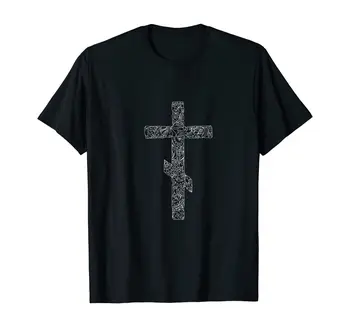 Rus, Yunan, Bizans, Ortodoks Çapraz T Shirt %100 % Pamuk Kısa Kollu O-Boyun Rahat T-Shirt Gevşek Üst Yeni Boyut S-3XL