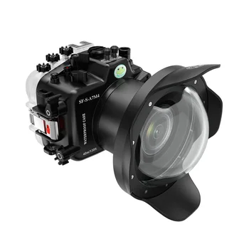 SeaFrogs IPX8 Profesyonel Su Geçirmez kamera muhafazası Sony A7IV 40 m/130ft Dalış Sualtı Çekim