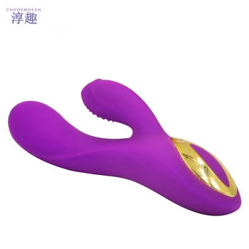 Seks Oyuncakları 2 İN 1 Güçlü Vibratör Klitoris G Noktası Vibratörler Kadınlar için Su Geçirmez Masturbator Klitoris Stimülatörü Oyuncaklar Yetişkinler için