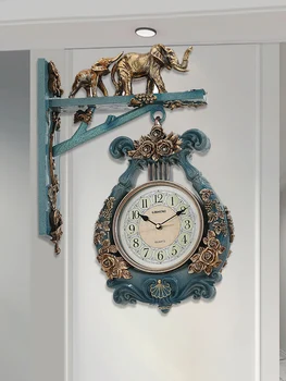 Sessiz Mekanik duvar saati Modern Tasarım Minimalist Estetik Sanat Flip duvar Saati Clockwork Restoran Dekorasyon Oturma Odası