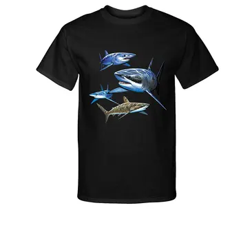 Sıcak Satış %100 % Pamuk Dcds Köpekbalıkları-Swimminger Deniz T-Shirt Yaz Tarzı Tee Gömlek