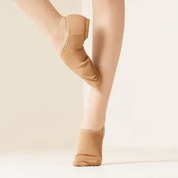 Sıcak Satış Yeni Coming Yüksek Kalite Kadın Erkek Sıkı Tuval Pembe Tan Kahverengi Caz Dans Ayakkabıları
