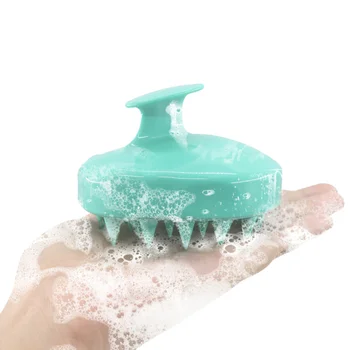 Tarak El 5 silikon renkler şampuan Masaj Fırçası Yıkama duş tarağı Kafa Saç Mini Kafa Meridyen Masaj Geniş Diş