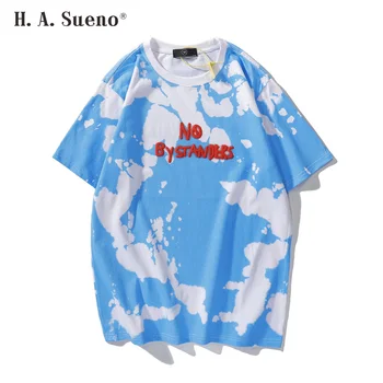 Travis Scott Hiçbir Standers Batik Pamuk Erkek Tişörtleri Kısa Kollu Erkek Ve Kadın Streetwear Gevşek Fit yazlık t-shirt Adam İçin
