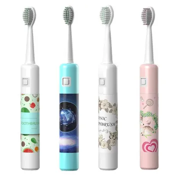 Ultra sonic sonic Elektrikli Diş Fırçası USB Şarj Şarj Edilebilir Akıllı Zamanlayıcı Diş Fırçaları Yıkanabilir Elektronik Beyazlatma Diş Fırçası