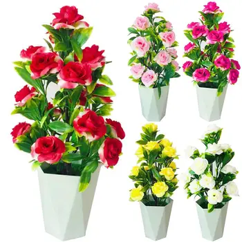 Yapay çiçek saksı Bonsai Ofis Bahçe Partisi mobilya süsü Dekor