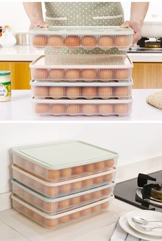 Yeni Taşınabilir 24 Delik Yumurta Tutucu Faydalı Plastik Yumurta Tepsisi Tutucu Saklama kutusu Konteyner Organizatör Kutusu Kapaklı Mutfak Buzdolabı İçin