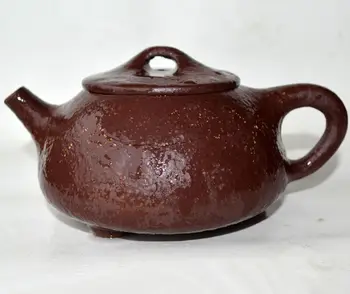 Yixing mor kil Demlik 250 ml Çin Zisha demlik el yapımı çay seti