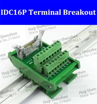 Yüksek Kaliteli 16 P terminal PLC terminal IDC16P terminal koparma için braket ve kabuk ile C45 Dın Ray-5 adet / grup
