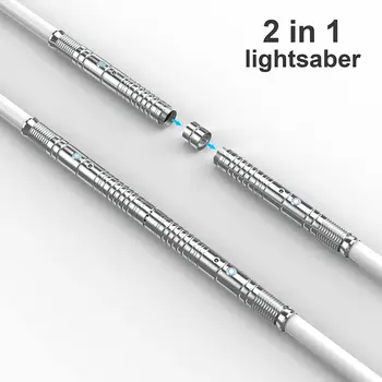 Z40 2-Pack Lightsaber 77cm RGB Lightsaber 58cm bıçak 7 renk ışık kılıç kılıç şarj edilebilir ışık kılıç yetişkinler çocuklar için