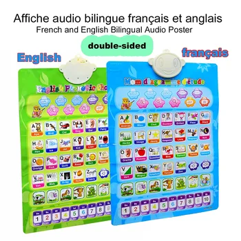 Çocuklar Bilgisayar Tablet Oyuncak Elektronik Fransızca İngilizce Komik İnteraktif Öğrenme Çalışma Makinesi Erken Eğitici Oyuncaklar Çocuklar için