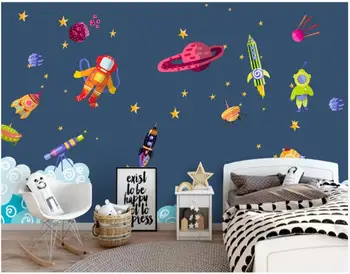 özel fotoğraf 3d duvar kağıdı Kozmik uzay gemisi uzay rüya çocuk odası ev dekor 3d duvar resimleri duvar kağıdı duvarlar için 3 d