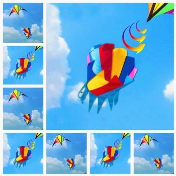 ücretsiz kargo büyük uçurtmalar rüzgar gökkuşağı uçurtmalar kuyrukları açık oyuncaklar uçan rüzgar gülü 3d uçurtma kelebek