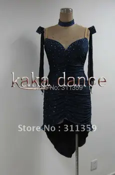 Ücretsiz nakliye, 100 % Yeni Rekabet Latin dans elbise (her renk, ecah boyutu) - KAKA-L211